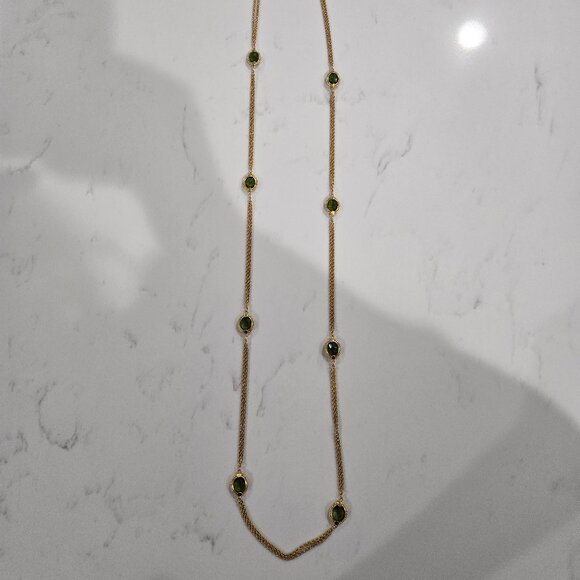 Julie Vos Calypso Station Necklace, Jade Green - Picture 1 of 3